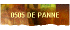 0505 DE PANNE